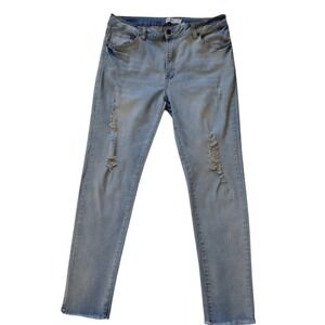 Vince Blue Co‎ Jeans Women's 15 Blue Distressed High Waist Skinny Cut Off